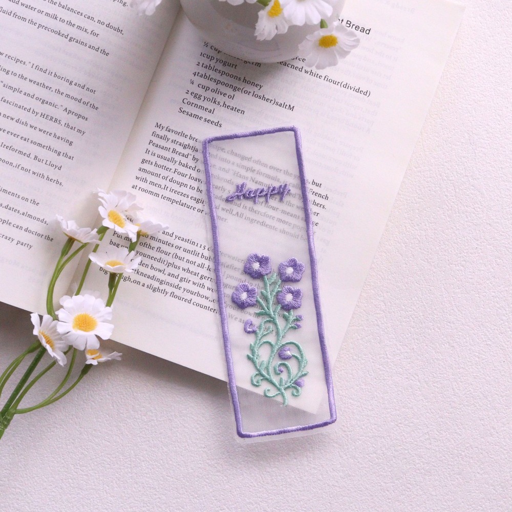 Creative Transparent Organza B - Dried Flower Bookmark ulasan dan harga