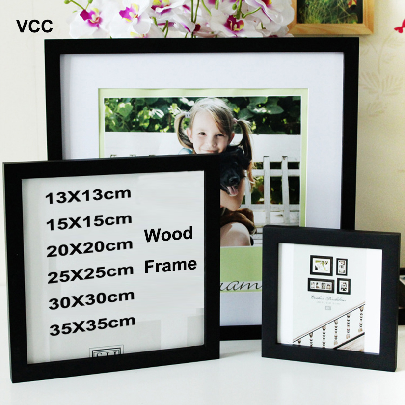 Classic Wooden Square Picture  - Engraved Wood Frame ulasan dan harga