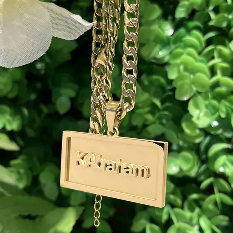 Custom Name Hip Hop Necklace f - Name Necklace Custom ulasan dan harga