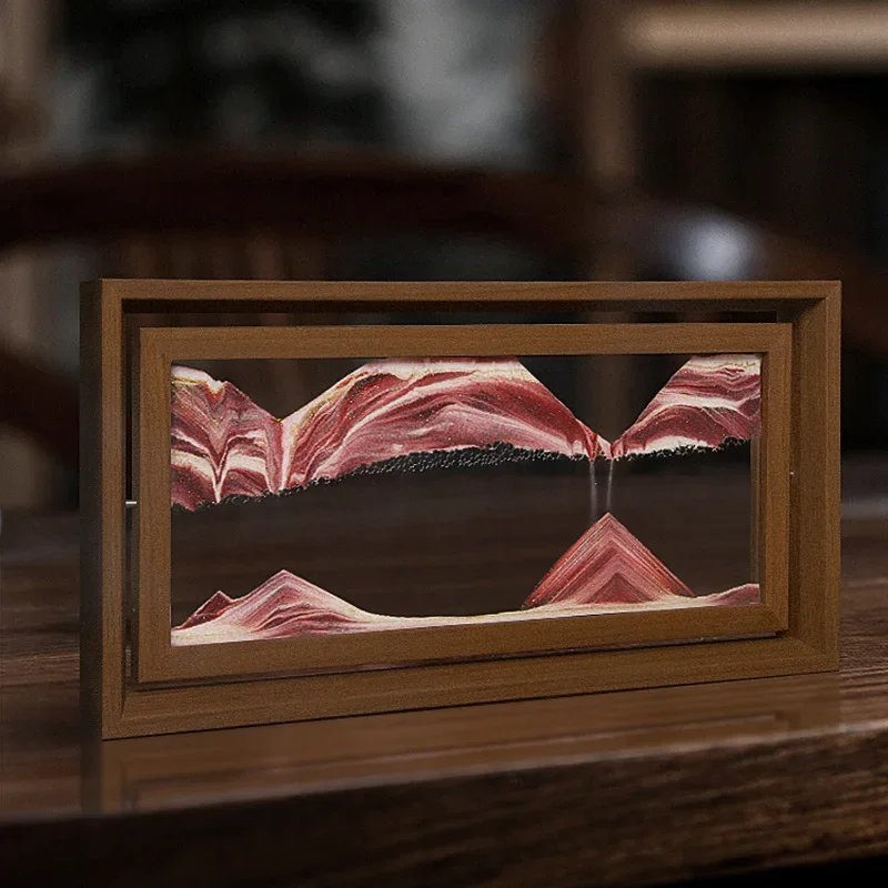 3D Rotatable Sandscape Moving  - Engraved Wood Frame ulasan dan harga