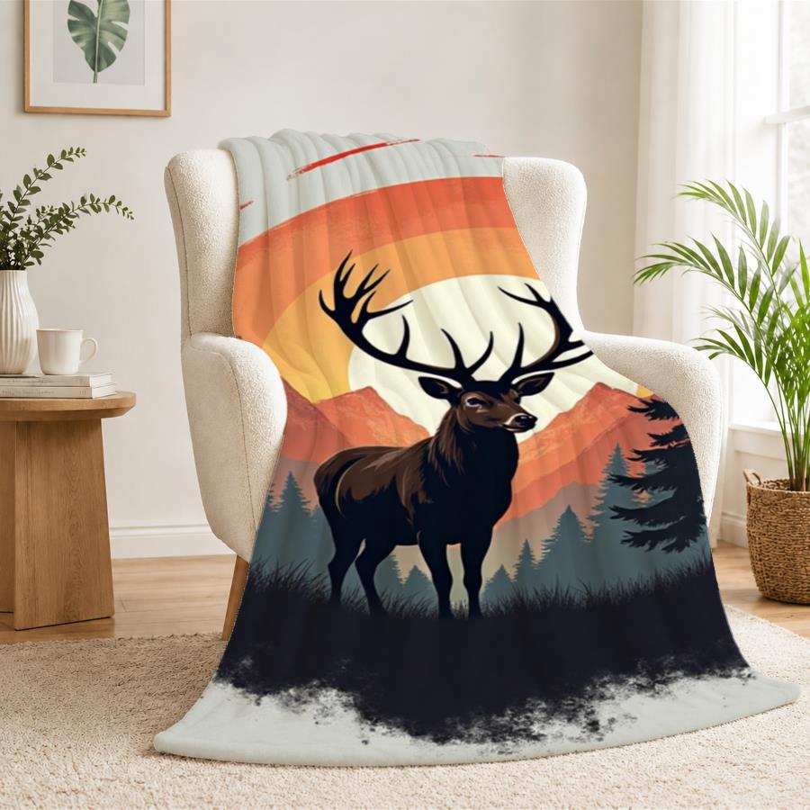 Vintage Stag And Mountain Suns - Family Tree Print ulasan dan harga