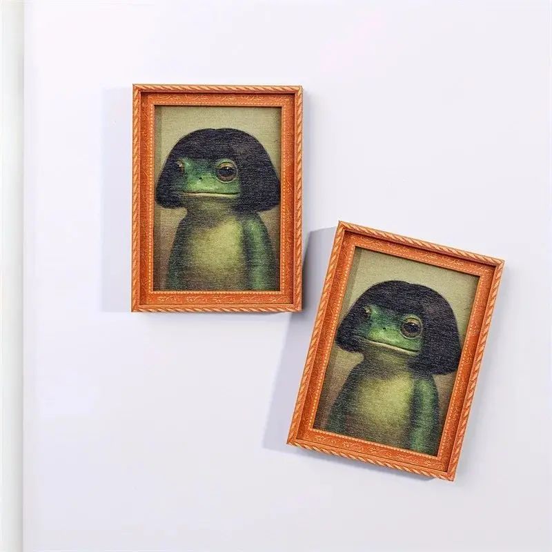 Mini Wooden Photo Frame Frog F - Engraved Wood Frame ulasan dan harga