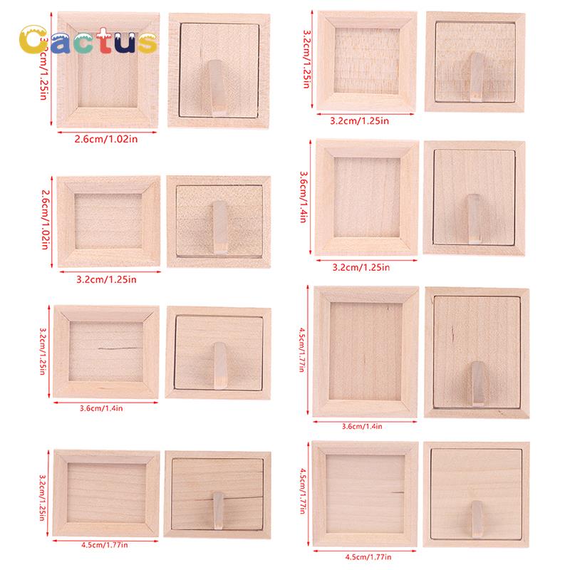 1Pc 1/12 Dollhouse Miniature W - Engraved Wood Frame ulasan dan harga