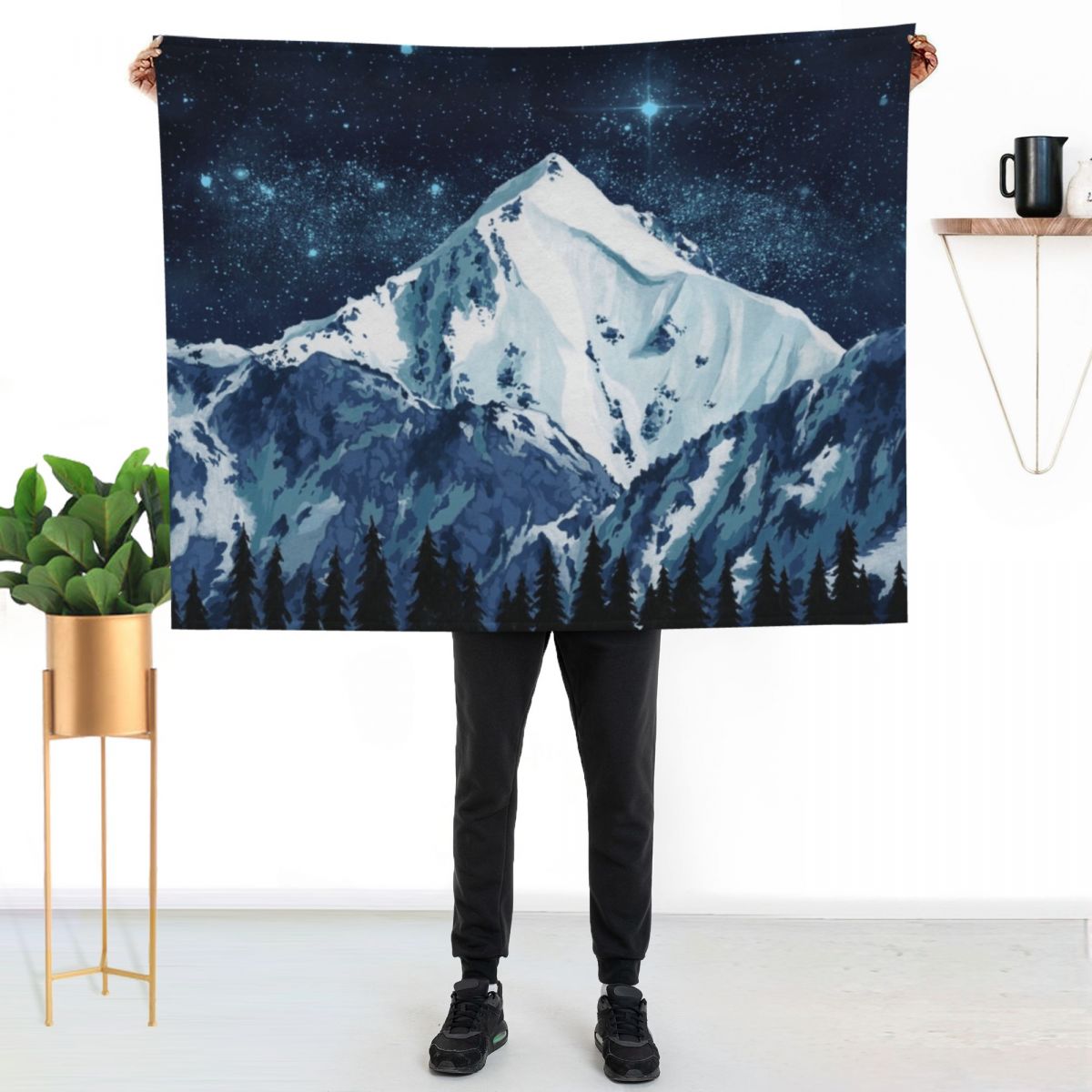 Alaska Night Sky 1 Throw Blank - Custom Night Sky ulasan dan harga