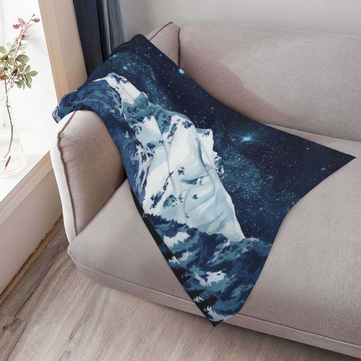 Alaska Night Sky 1 Throw Blank - Custom Night Sky ulasan dan harga