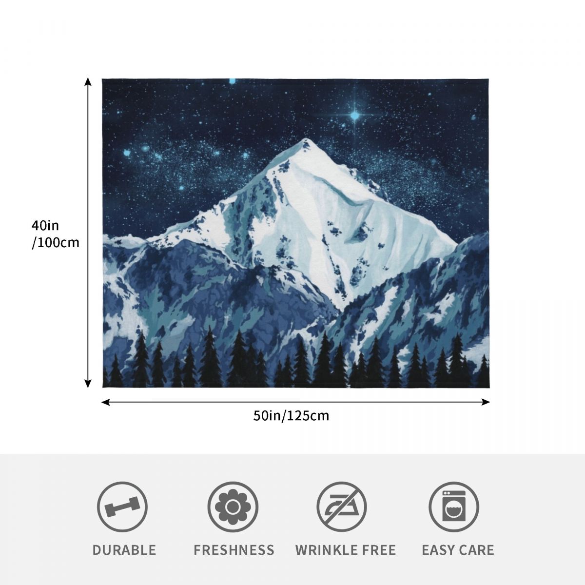 Alaska Night Sky 1 Throw Blank - Custom Night Sky ulasan dan harga