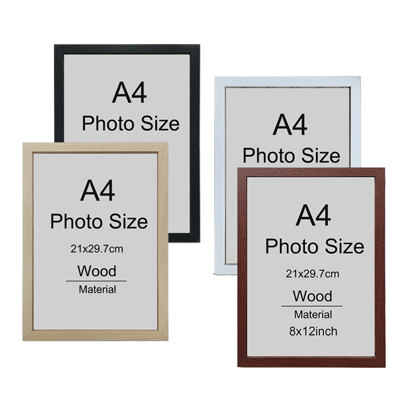 1/2/3pcs Wood Picture Frame A4 - Engraved Wood Frame ulasan dan harga